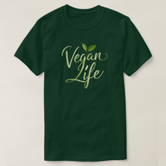 Veganes Leben T-Shirt (Design vorne)