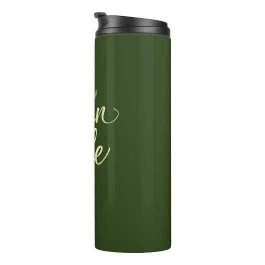 Veganes Leben Thermosbecher (Nach rechts gedreht)