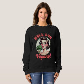 Veganes Leben Vegetarier Broccoli Spanisch Holo So Sweatshirt (Vorne ganz)