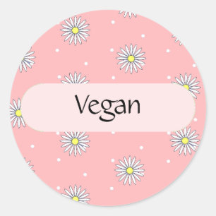 Veganes Lebensmitteletikett für Buffets und Picnic Runder Aufkleber