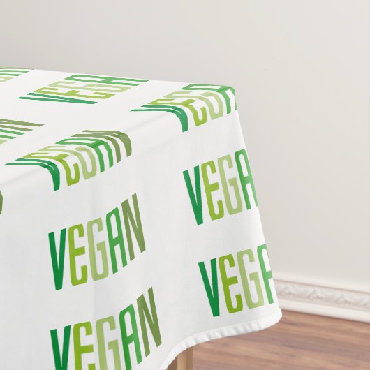 Veganes Lifestyle-Muster Grün Tischdecke (Beispiel)