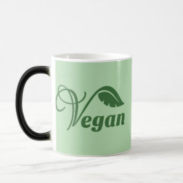 Veganes Logo-Leaf Verwandlungstasse