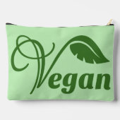 Veganes Logo-Leaf Zubehörtasche (Rückseite)