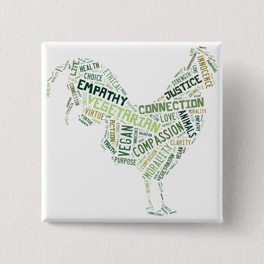 Veganes Mosaik Button (Vorderseite)