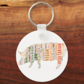 Veganes Mosaik Schlüsselanhänger (Vorderseite)