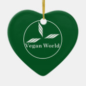 Veganes neues Design/Logo Keramik Ornament (Vorne)