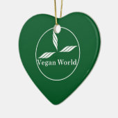 Veganes neues Design/Logo Keramik Ornament (Links)