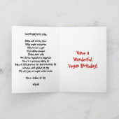 Veganes Party Happy Birthday Karte (Innenseite)