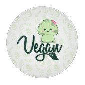 Veganes Pilz und Kräuter Schneidebrett (Vorderseite)