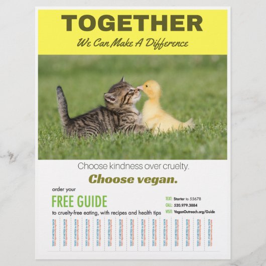 Veganes Poster auswählen Flyer (Vorne)