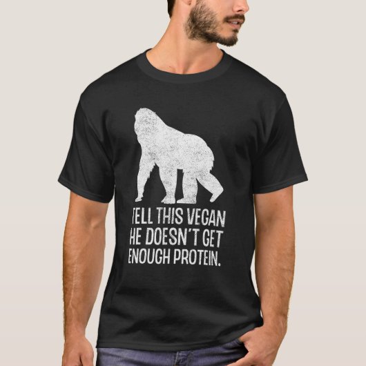 Veganes Protein Vegetarischer Veganismus Tierrecht T-Shirt (Vorderseite)