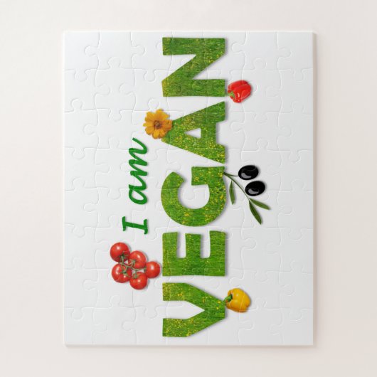 Veganes Rätsel Puzzle (Vertikal)