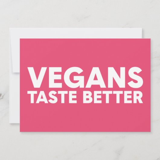 Veganes Rechtsmittel Einladung (Vorderseite)