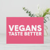 Veganes Rechtsmittel Einladung (Stehend Vorderseite)