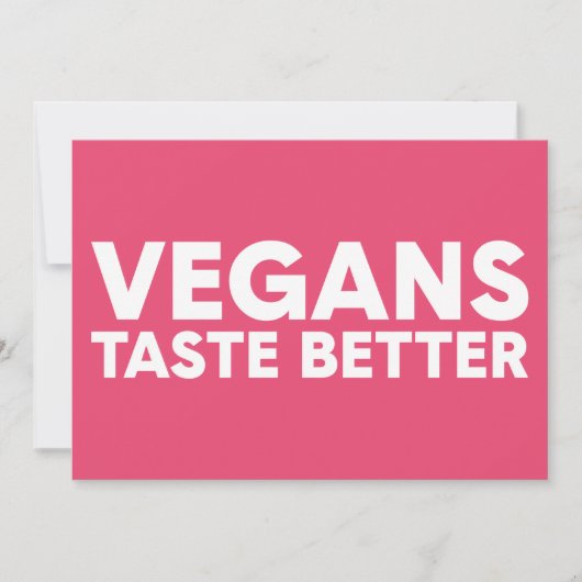 Veganes Rechtsmittel Einladung (Vorderseite)