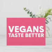 Veganes Rechtsmittel Einladung (Stehend Vorderseite)