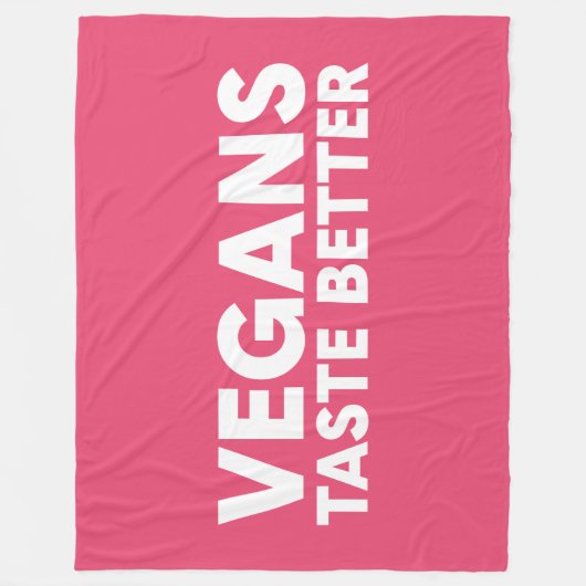 Veganes Rechtsmittel Fleecedecke (Vorderseite)