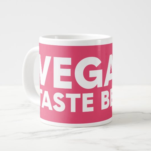 Veganes Rechtsmittel Jumbo-Tasse (Vorderseite Links)
