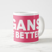 Veganes Rechtsmittel Jumbo-Tasse (Vorderseite Rechts)