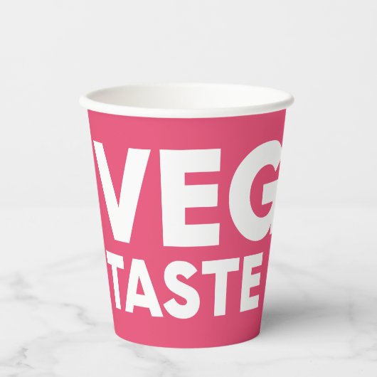 Veganes Rechtsmittel Pappbecher (Vorderseite)