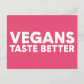 Veganes Rechtsmittel Postkarte (Vorderseite)
