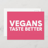 Veganes Rechtsmittel Postkarte (Vorne/Hinten)