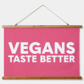 Veganes Rechtsmittel Wandteppich Mit Holzrahmen (Vorne)