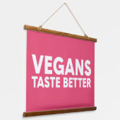 Veganes Rechtsmittel Wandteppich Mit Holzrahmen (Gewinkelt)