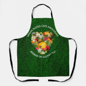 Veganes Restaurant Cafe oder Bistro Besitzer. Vega Schürze (Vorderseite)