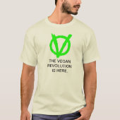 Veganes Revolutionshemd mit Logo. T-Shirt (Vorderseite)