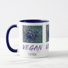 Veganes Rotes Cabbage Vintages Geschenk Tasse
