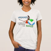 Veganes Schild der Flaggen-300, "heute Abend, das T-Shirt (Vorderseite)