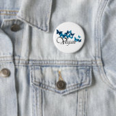 Veganes Schmetterlingsdesign Button (Beispiel)