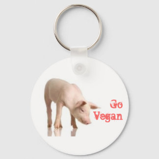 Veganes Schwein Schlüsselanhänger