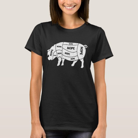 Veganes Schwein und tierische Grausamkeit essen Ve T-Shirt (Vorderseite)