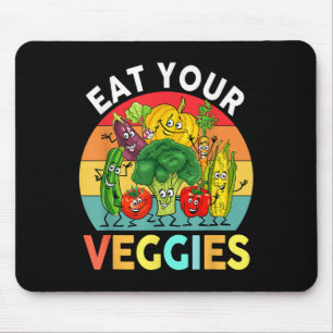 Veganes Shirt Kinder Kleinkinder Jungen essen Ihre Mousepad