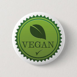 Veganes Siegel Button