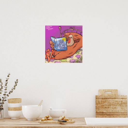 Veganes Soul Funny Poster (Küche)