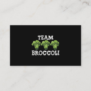 Veganes Team Broccoli Liebe Vegetables Vegetarian  Visitenkarte
