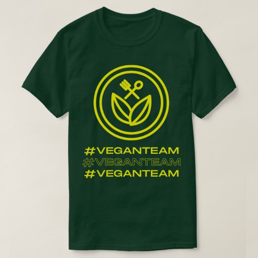 Veganes Team Vegan 1 T-Shirt (Design vorne)