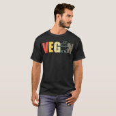 Veganes Tier Lover Vegetarischer Feinschmecker für T-Shirt (Vorne ganz)