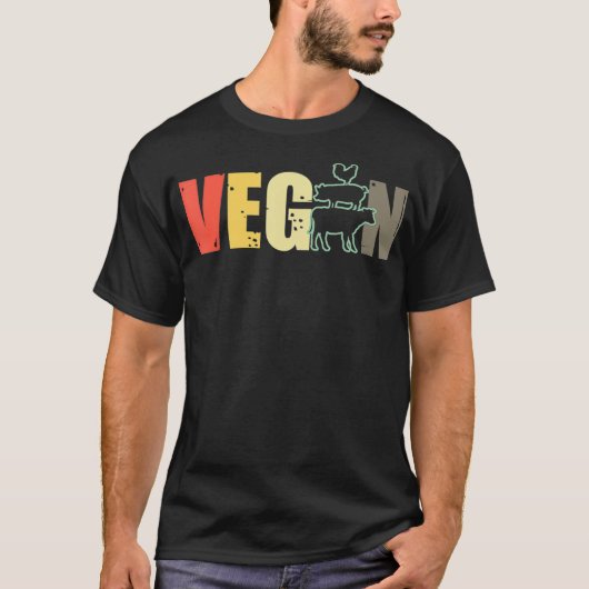 Veganes Tier Lover Vegetarischer Feinschmecker Gem T-Shirt (Vorderseite)