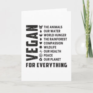 Veganes Vegetarisches Gemüse Veganismus Funny Gift Karte