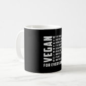 Veganes Vegetarisches Gemüse Veggie Veganism Gesch Kaffeetasse (Vorderseite Links)