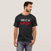 Veganes vegetarisches Shirt FLEISCH IST MORD (Vorne ganz)