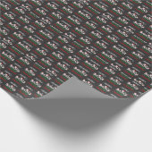 Veganes Weihnachtswackelpapier Geschenkpapier (Ecke)