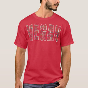 Veganes Word Cloud-Pflanze T-Shirt