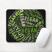 "Veganes" Wort-Wolke Mosaik Mousepad (Mit Mouse)