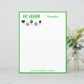 Veganes Zitat Grünbuch Personalisiertes Schreiben (Stehend Vorderseite)