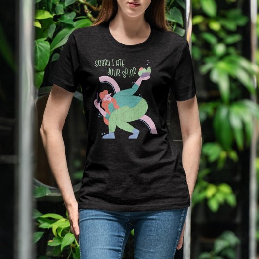 Veganes Zitat von Funny Salad T-Shirt